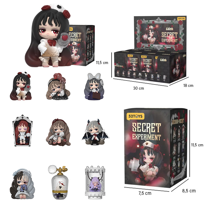 LILITH – SECRET EXPERIMENT 11cm Personaggini In Blind Box (xcm) In espo da 8pz 9ass…x8…x96